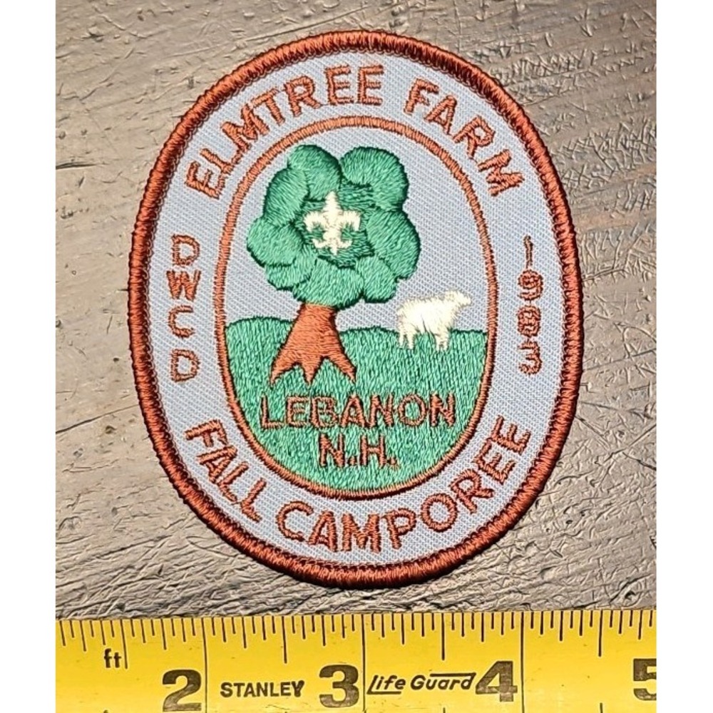Vintage 1983 Fall Camporee Elm Tree Farm DWCD Lebanon NH Boy Scouts BSA Patch